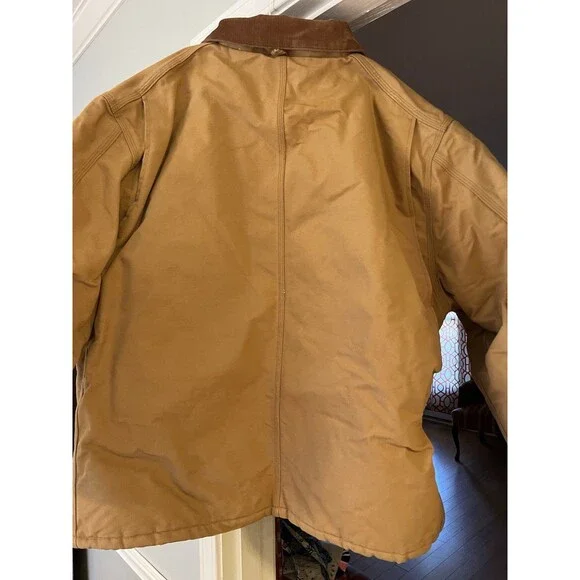 Carhartt Heavy Duck Men's Jacket Quilted Lining RN 14806 Regular Size: 58